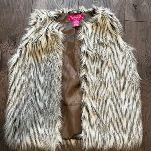 Light grey zebra vest
